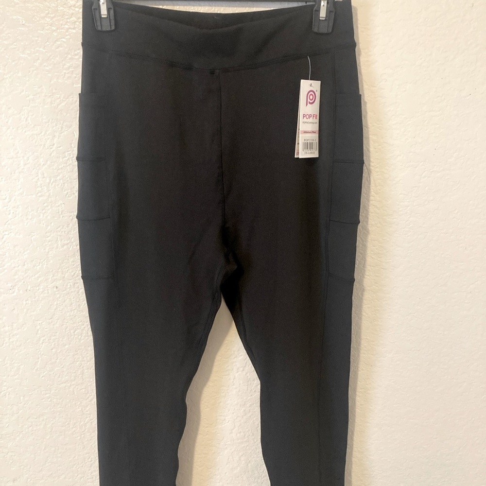 POP Fit Black Athleisure Leggings